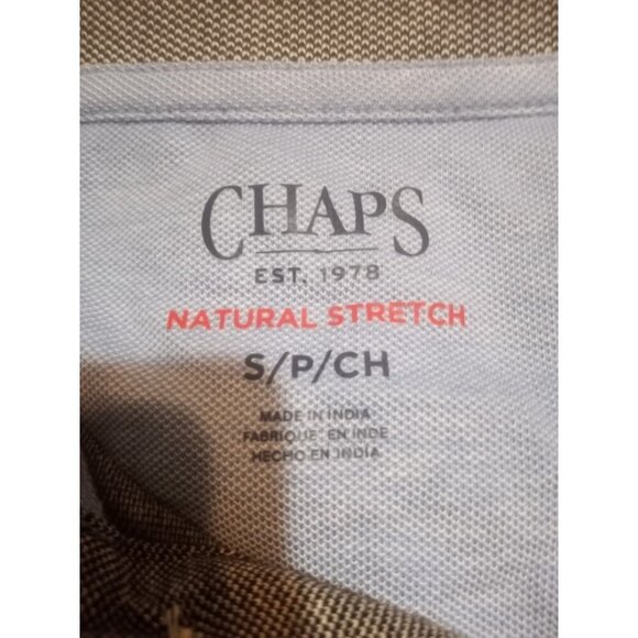 Chaps NWT Men's Black Natural Stretch Short Sleeve Polo Shirt Size Small S New - Picture 8 of 11